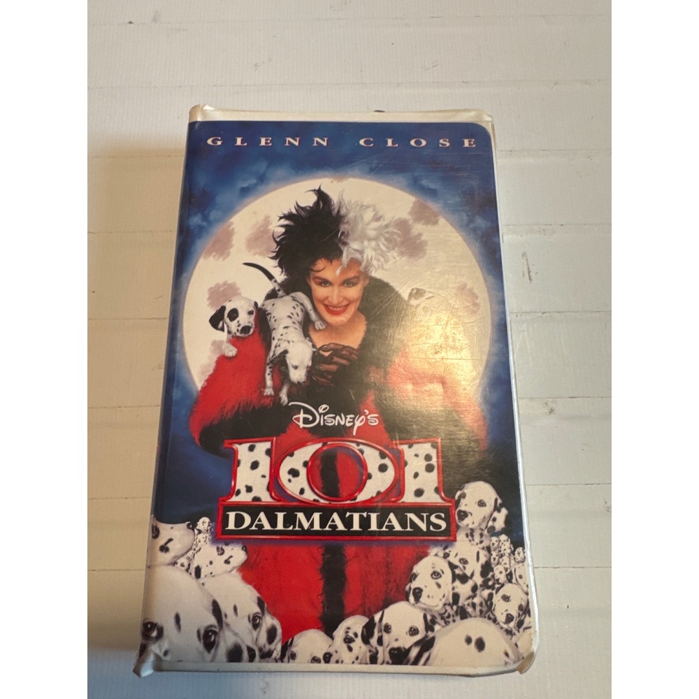 Disney 101 Dalmatians VHS Movie Kids OS Multicolor Good Glenn Close Live Action